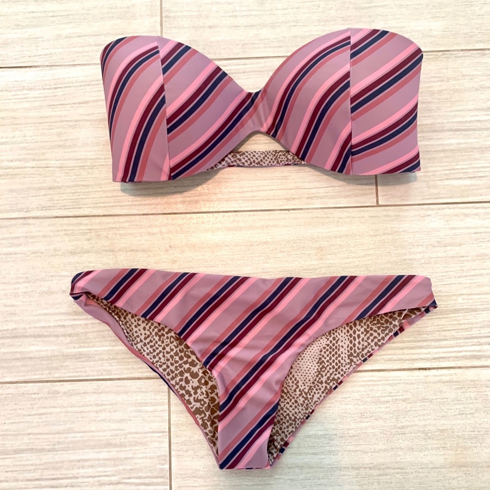 Purple Strip Acacia Bikini